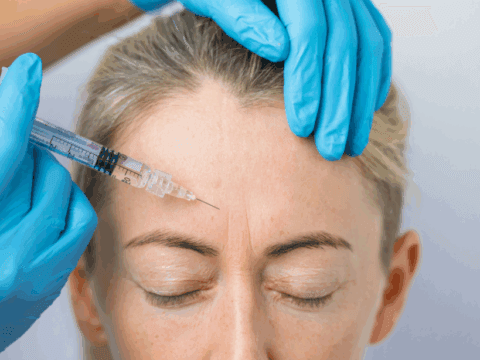 Botox Injection to women's face