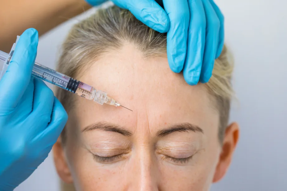 Botox Injection to women's face
