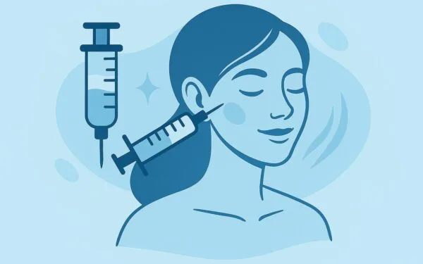 Bir Kadının Yüzüne Gençlik Aşısı Enjeksiyonu