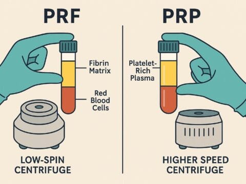 Şekil PRF ve PRP arasındaki farkı göstermektedir