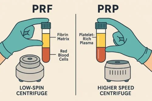 Figure illustrates difference between PRF and PRP