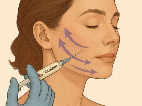 AuraDent Lefkoşa, Kıbrıs'ta uygulanan Bio-Stimulator (HA PLLA Filler) tedavisi ile yüz gençleştirme ve cilt sıkılaştırma. Sculptra®.