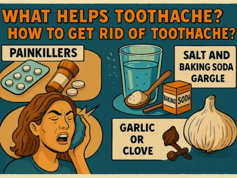 Quick solutions to toothache: painkillers, saline and baking soda mouthwash, cold compress, natural remedies (garlic, cloves). AuraDent, Cyprus Dental Health