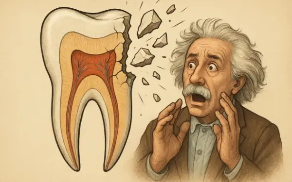 Diş Kırılması ve kırık durumunda şaşıran hasta illustrasyonu. Kırık durumunda ne yapılmalı?