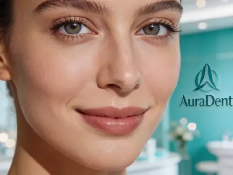 Göz altı morluğu ve çöküklüğü tedavisi yaptıran mutlu kadın, AuraDent Aesthetic Clinic Lefkoşa